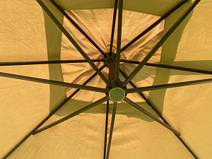 Зонт Рca 350*350 нога алюминий/тент Taupe